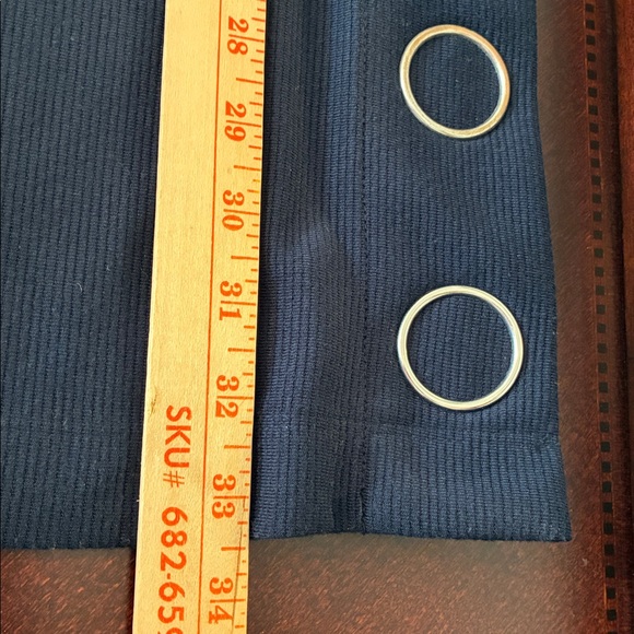 Club Monaco Navy Ribbed Dress with Button Detail - Picture 10 of 10